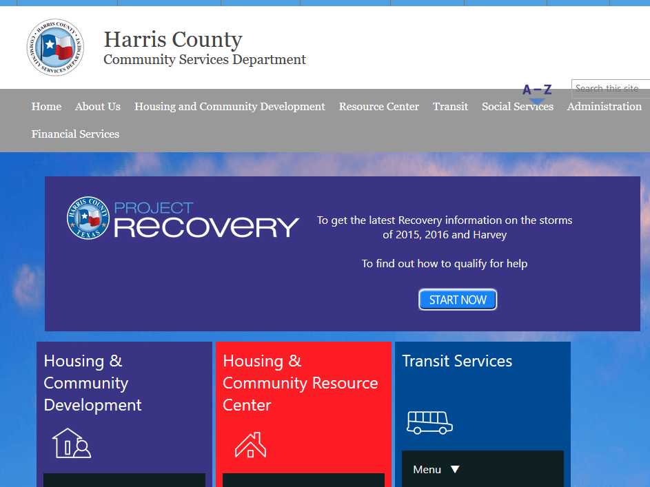 Community Services Department - HARRIS COUNTY